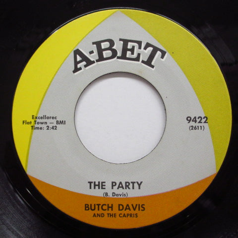 BUTCH DAVIS & THE CAPRIS - The Party / Turn On Your Love Light (Orig)