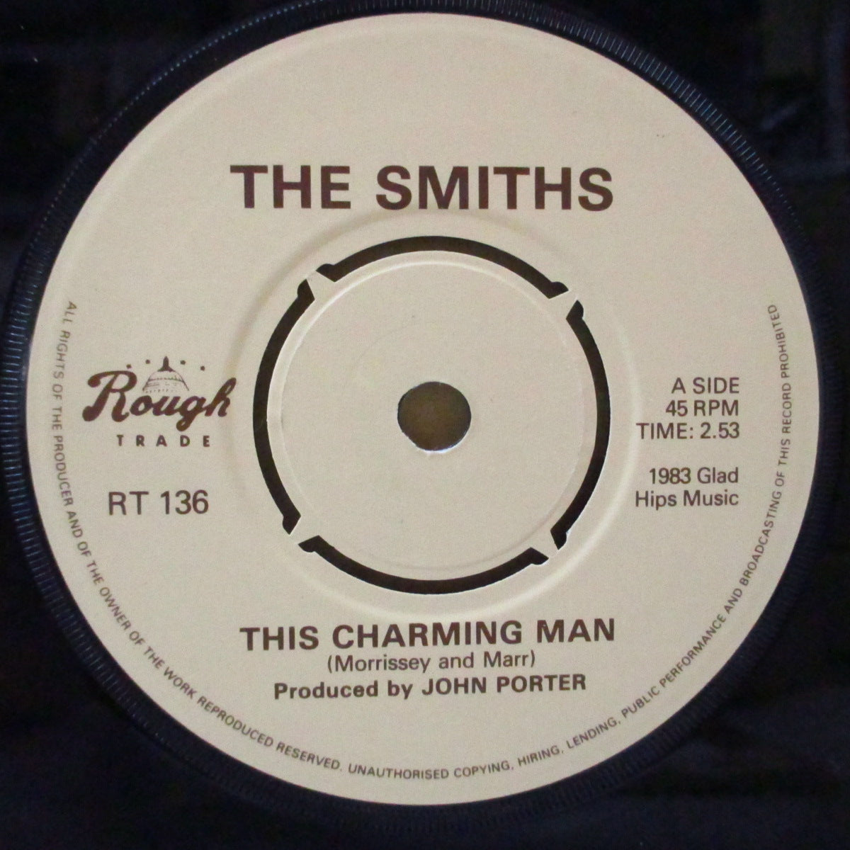 SMITHS, THE (ザ・スミス)  - This Charming Man (UK オリジナル・Capitol ロゴ・ラウンドセンター 7"/光沢固紙ジャケ)