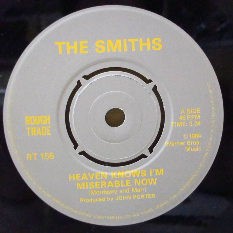 SMITHS, THE (ザ・スミス)  - Heaven Knows I'm Miserable Now (UK オリジナル・ラウンドセンター 7"+PS)