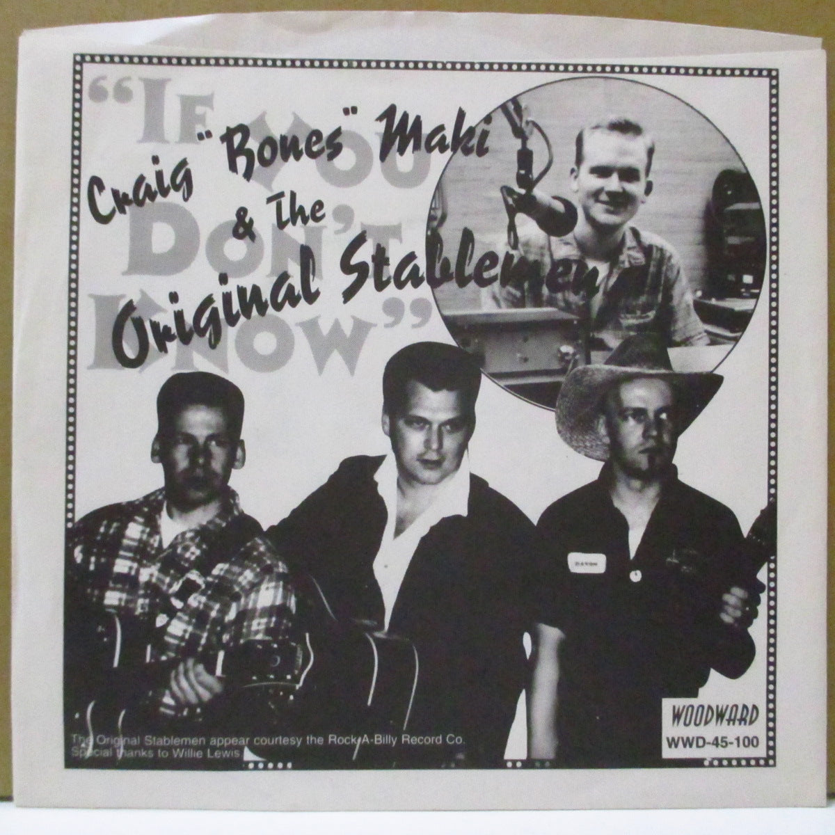 SMOKEY LINKS, MARV WEYER, EDDIE JACKSON / CRAIG "BONES" MAKI & THE ORIGINAL STABLEMEN (スモーキー・リンクス, マーヴ・ウェイアー, エディ・ジャクソン / クレイグ・ボーンズ・マキ・アンド・ジ・オリジナル・ステイブルメン)  - The Roll Call Boogie (US 限定クリアブルーヴァイナル 7")