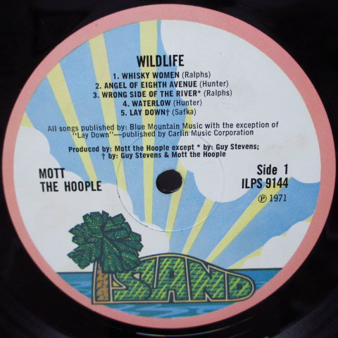 MOTT THE HOOPLE (モット・ザ・フープル)  - Wild Life (UK Orig.Pink Rim Lbl.LP/GS)