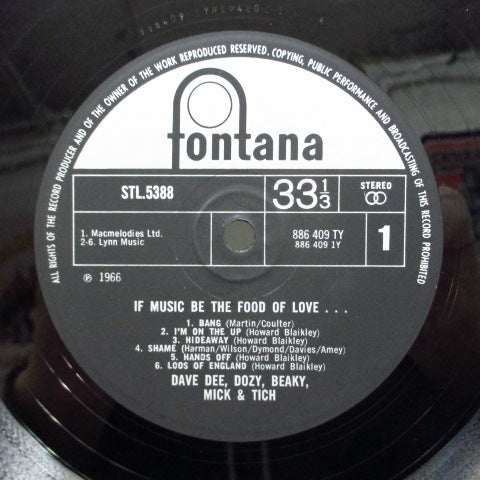 DAVE DEE, DOZY, BEAKY, MICK & TICH - If Music Be The Food Of Love ... (UK Orig.Stereo)