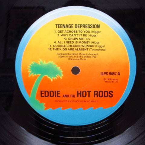 EDDIE AND THE HOT RODS (エディー＆ザ・ホット・ロッズ) - Teenage Depression (UK Orig.LP+Poster)