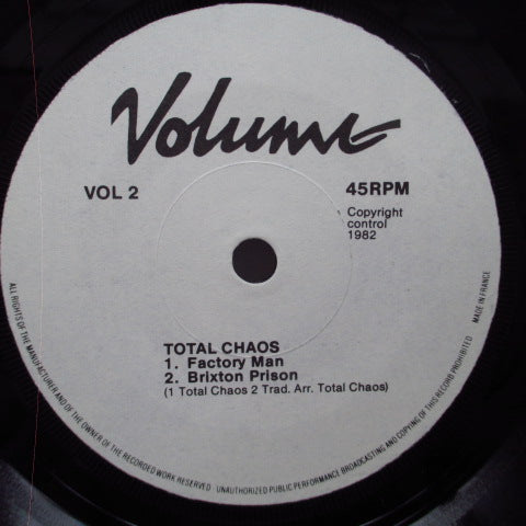 TOTAL CHAOS (トータル・カオス) - Factory Man +3 (UK Orig.7")