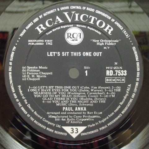PAUL ANKA - Let's Sit This One Out (UK Orig/MONO)