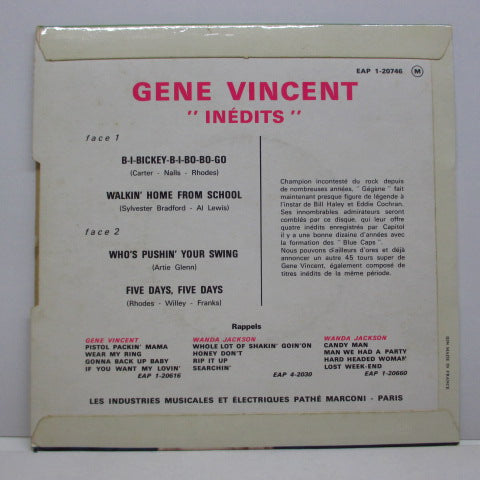 GENE VINCENT - Inedits (France Orig.EP/CFS)