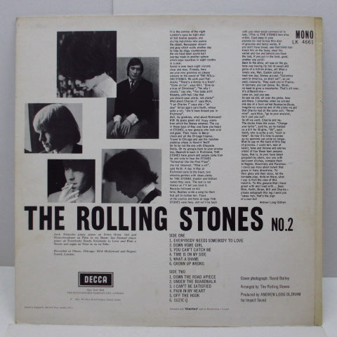 ROLLING STONES (ローリング・ストーンズ)  - No.2 (UK 60's Re Mono LP/"Blind Man" CS #1)