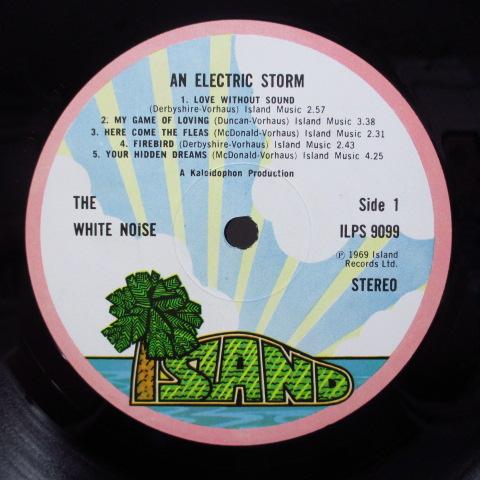 WHITE NOISE - An Electric Storm (UK 70's Re Pink Rim Palm Tree Lbl.LP)