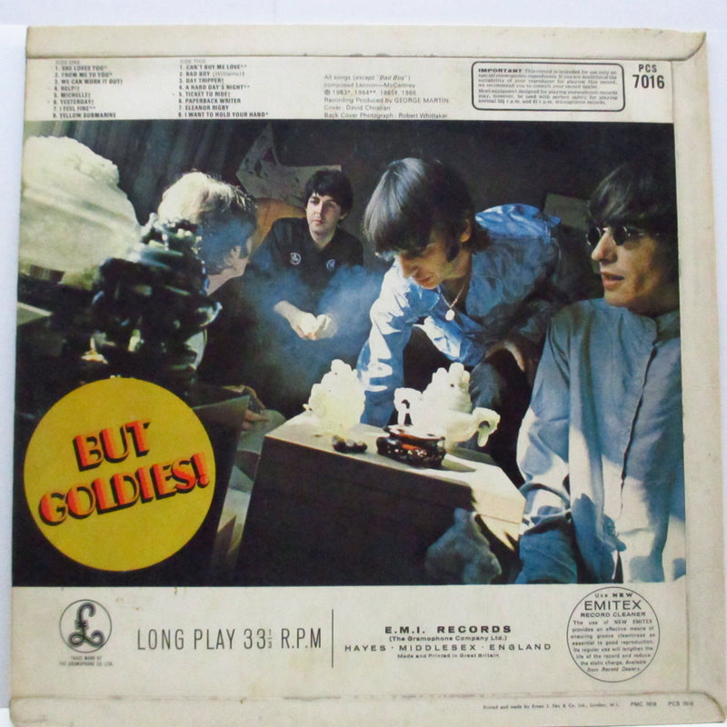 BEATLES (ビートルズ) - Collection Of Beatles Oldies (UK 初回オリジナル「ステレオ」LP #1  /E.J.Day社コーティング3面折返ジャケ)
