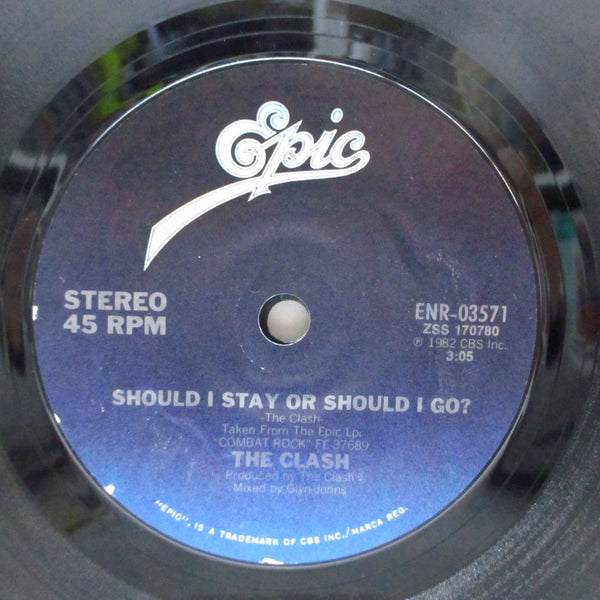 CLASH, THE (ザ・クラッシュ)  - Should I Stay Or Should I Go (US 限定片面 7"/「Get The Hit!」ジャケ)