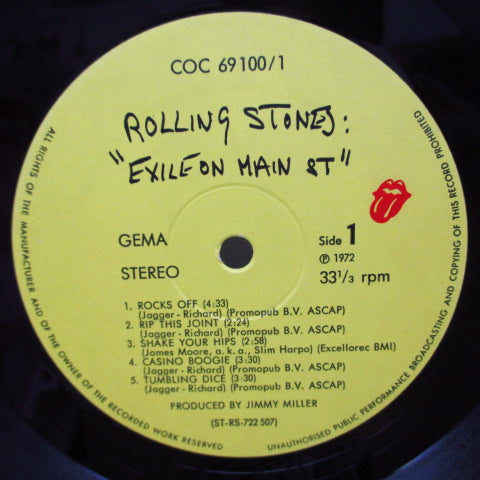 ROLLING STONES (ローリング・ストーンズ)  - Exile On Main St. (German Orig.2xLP+GS/12xPostcards)