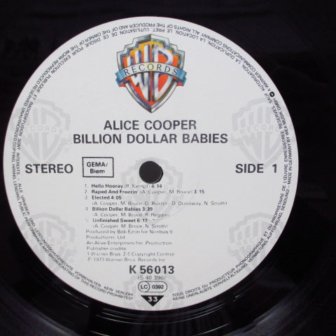 ALICE COOPER (アリス・クーパー)  - Billion Dollar Babies (German Re LP/No Barcode CVR)