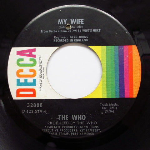 WHO (フー） - Behind Blue Eyes (US Orig.7")