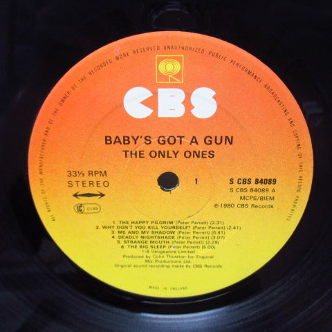 ONLY ONES, THE (ジ・オンリー・ワンズ) - Baby's Got A Gun (UK 80's Reissue LP)