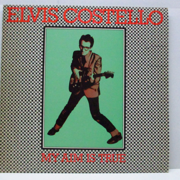 ELVIS COSTELLO (エルヴィス・コステロ)  - My Aim Is True (UK 70's 再発LP+黒インナー/「表裏緑色」マットジャケ)
