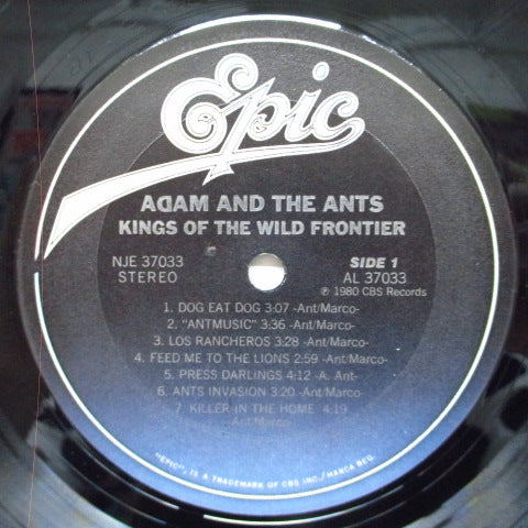 ADAM AND THE ANTS (アダム・アンド・ジ・アンツ)  - Kings Of The Wild Frontier (US Orig.LP)