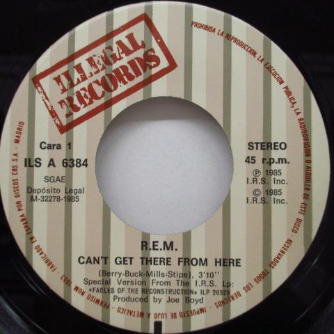 R.E.M. - Can’t Get There From Here (Spain Orig.7")