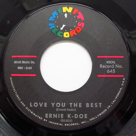 ERNIE K-DOE - Love You The Best / Hey, Hey, Hey