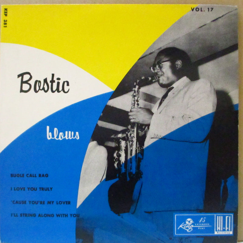 EARL BOSTIC (アール・ボスティック)  - Bostic Blows (US Orig.4-Track 7"EP+PS)