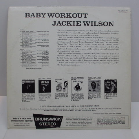 JackIE Wilson - Baby Workout (US:2nd Press) STEREO