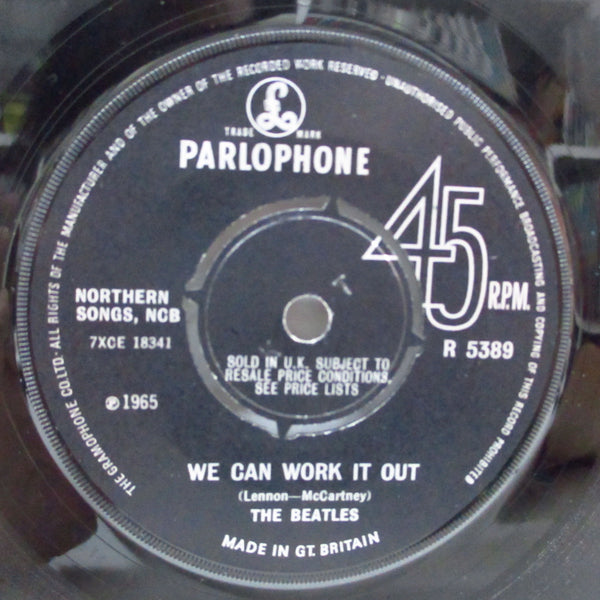 BEATLES - We Can Work It Out (UK 2nd Press 7" #2+CS)