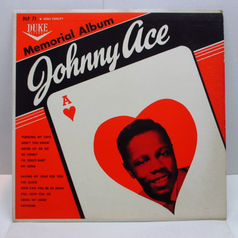 JOHNNY ACE - Memorial Album For Johnny Ace (US '61 Re Mono LP/Matt CVR)