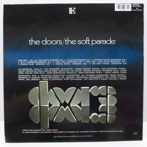 DOORS (ドアーズ) - Soft Parade (German 80's Re Grey Lbl./Barcode SIngle CVR)