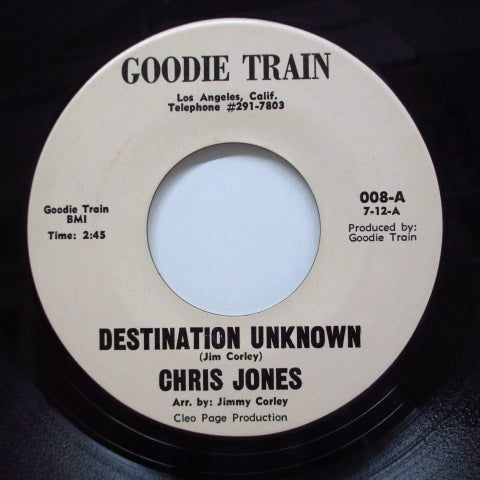 CHRIS JONES - I'm The Man / Destination Unknown