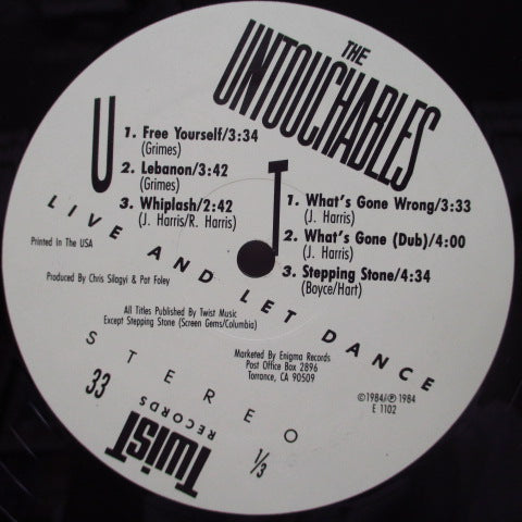 UNTOUCHABLES, THE - Live And Let Dance (US Orig.LP)
