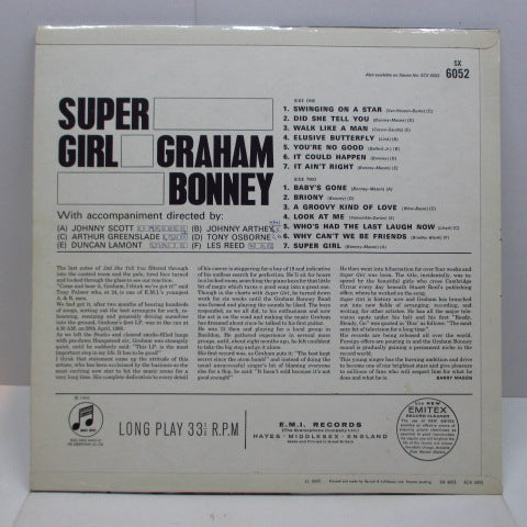 GRAHAM BONNEY - Super Girl (UK Orig.MONO/CFS)