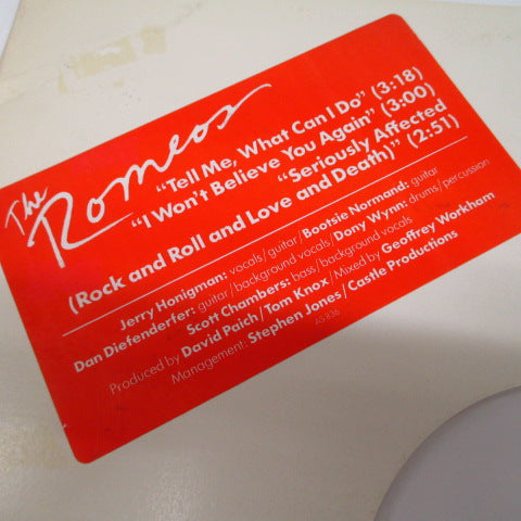 ROMEOS, THE - Tell Me, What Can I Do (US Ltd.1-Sided Etched 12"/Stickered CVR)
