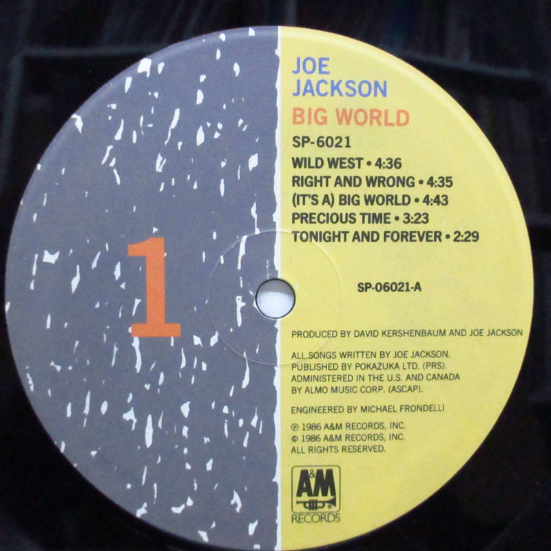 JOE JACKSON (ジョー・ジャクソン)  - Big World (US Orig.2xLP+Insert)