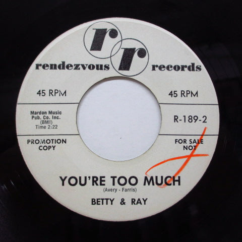 BETTY & RAY - You're Too Much (Promo)
