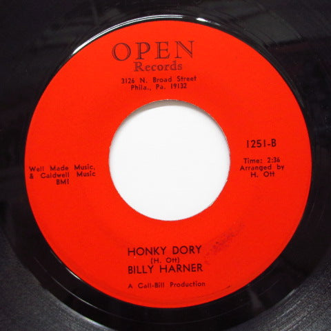 BILLY HARNER-Irresistable You / Honky Dory