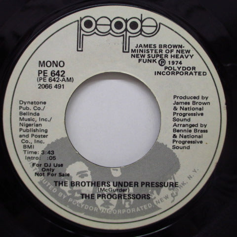 PROGRESSORS - The Brothers Under Pressure (Promo)