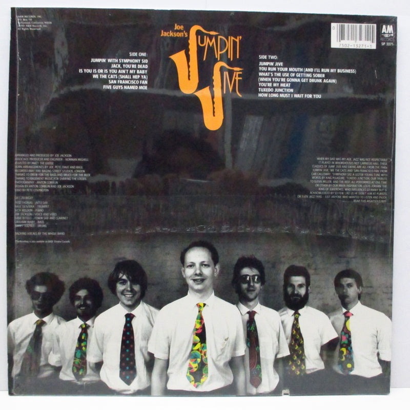 JOE JACKSON (ジョー・ジャクソン)  - Jumpin' Jive (US 80's Reissue Black Lbl.LP/SP-3271)