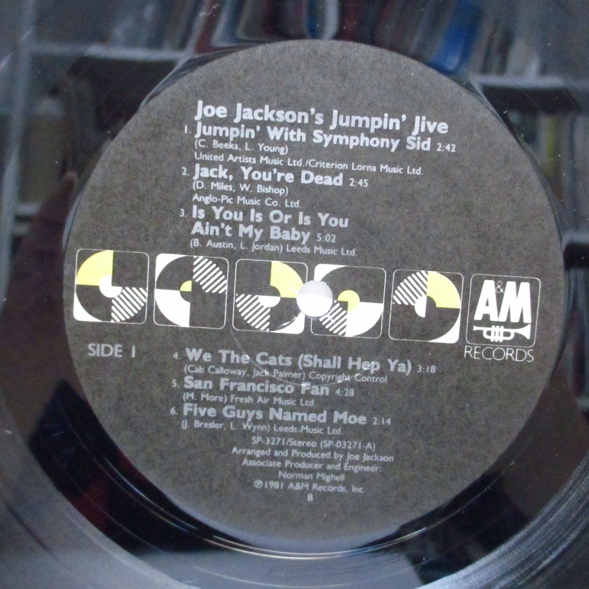 JOE JACKSON (ジョー・ジャクソン)  - Jumpin' Jive (US 80's Reissue Black Lbl.LP/SP-3271)