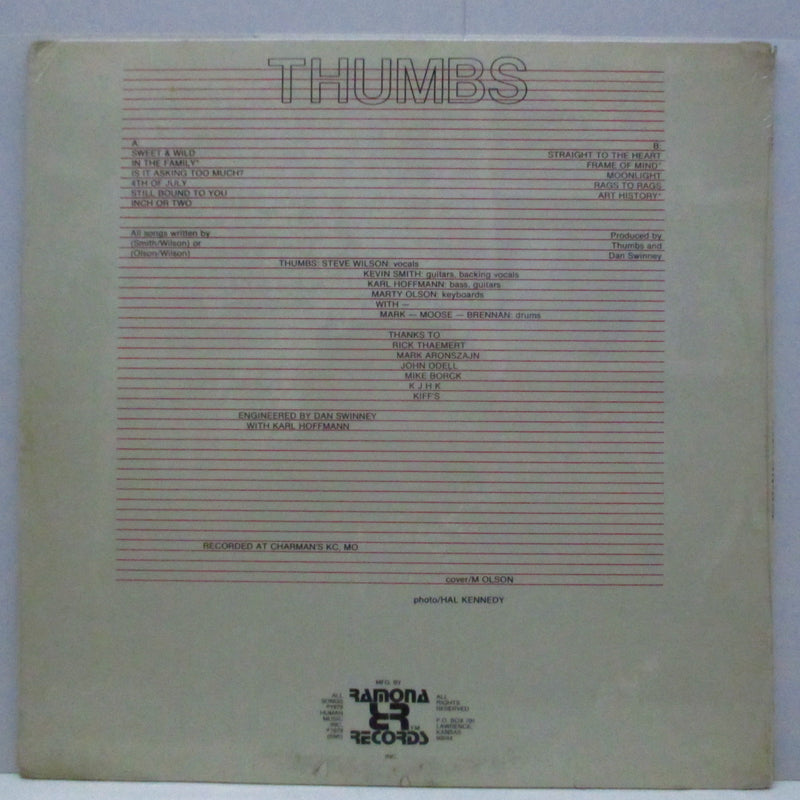 THUMBS (サムズ)  - S.T. (US Orig.LP/SEALED)