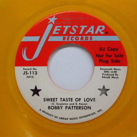 BOBBY PATTERSON & THE MUSTANGS - Busy,Busy Bee / Sweet Taste Of Love
