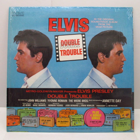 ELVIS PRESLEY (エルヴィス・プレスリー)  - Double Trouble (US '76年再発「黒ラベ」ステレオ LP) エルヴィス主演'67年同名映画サントラ