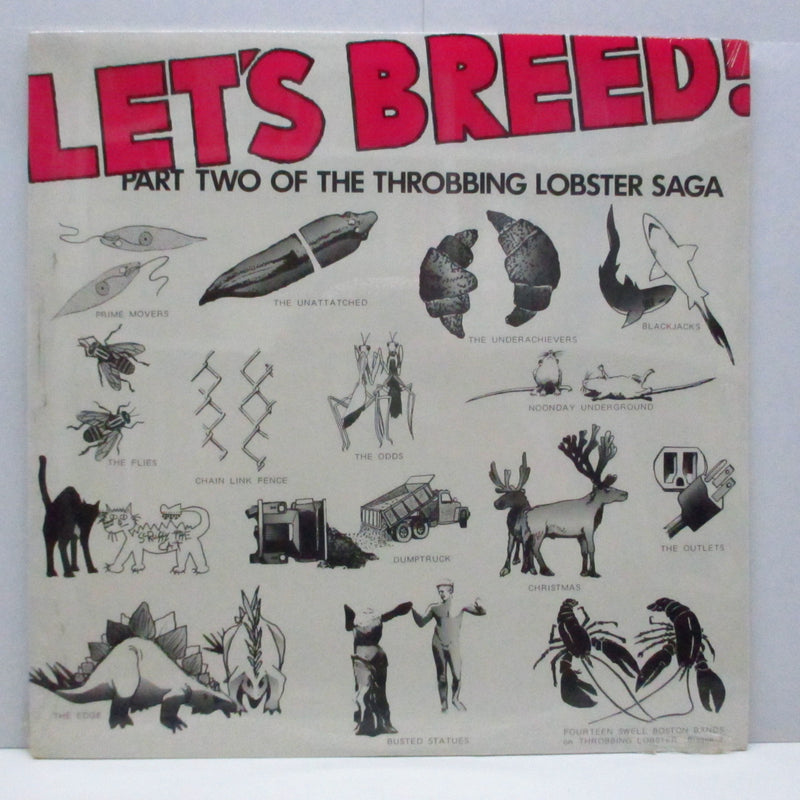 V.A. - Let's Breed! : Part Two Of The Throbbing Lobster Saga (US '84 Reissue LP+Pink Logo CVR/SEALED)