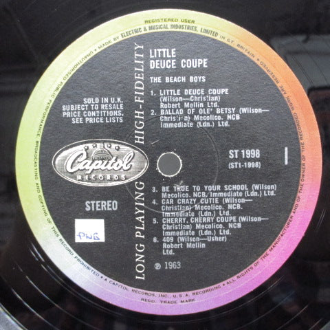 BEACH BOYS (ビーチ・ボーイズ ) - Little Deuce Coupe (UK:Orig.STEREO/CFS)