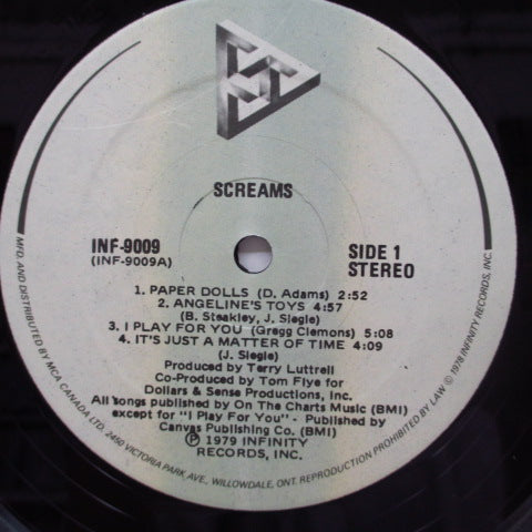 SCREAMS - S.T. (Canada Orig.LP)