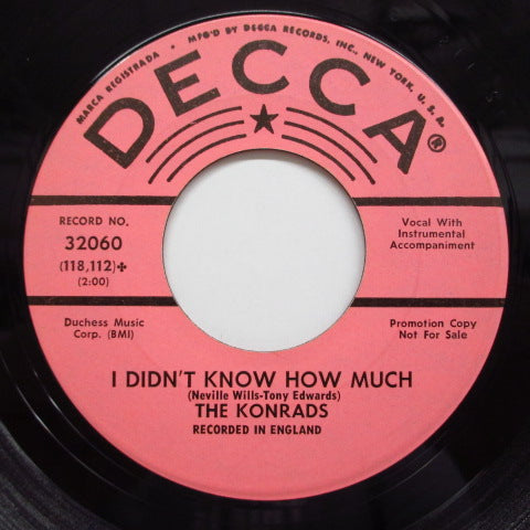 KONRADS - I Didn't Know How Much (US:PROMO)