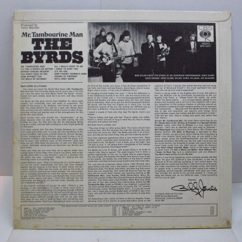 BYRDS (ザ・バーズ)  - Mr.Tambourine Man (UK Orig.Mono/CFS)