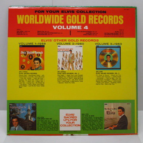 ELVIS PRESLEY - Elvis' Gold Records Vol.4 (US'77年Re)
