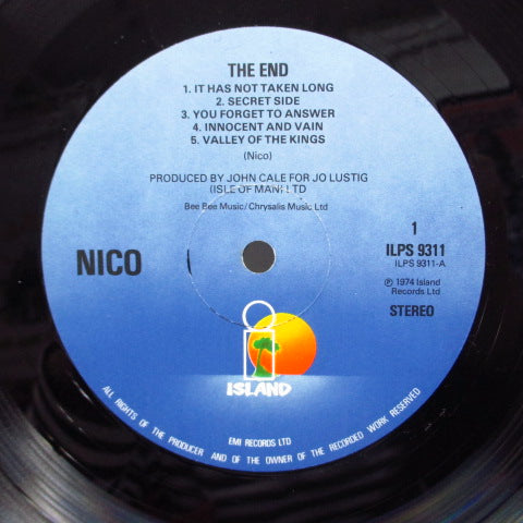 NICO (ニコ)  - The End (UK 80's Reissue)