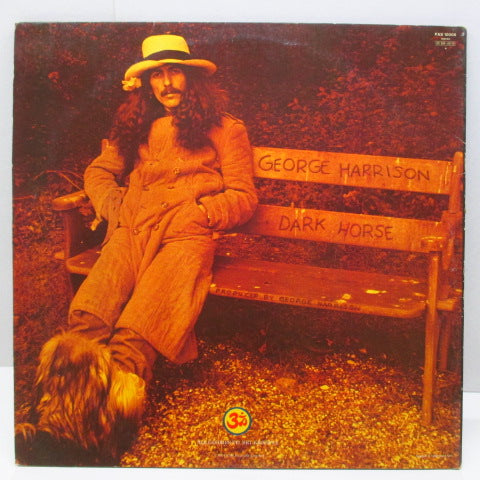 GEORGE HARRISON (ジョージ・ハリスン)  - Dark Horse (UK 2nd Press B&W Picture Lbl.LP+Inner & Insert完品)