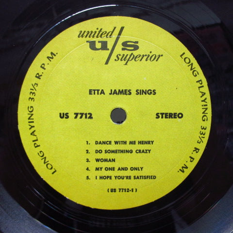 ETTA JAMES (エタ・ジェームス)  - Etta James Sings (US '70 Reissue STEREO)
