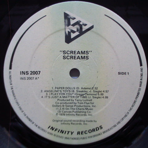 SCREAMS (スクリームス)  - S.T. [1st] (UK Orig.LP)